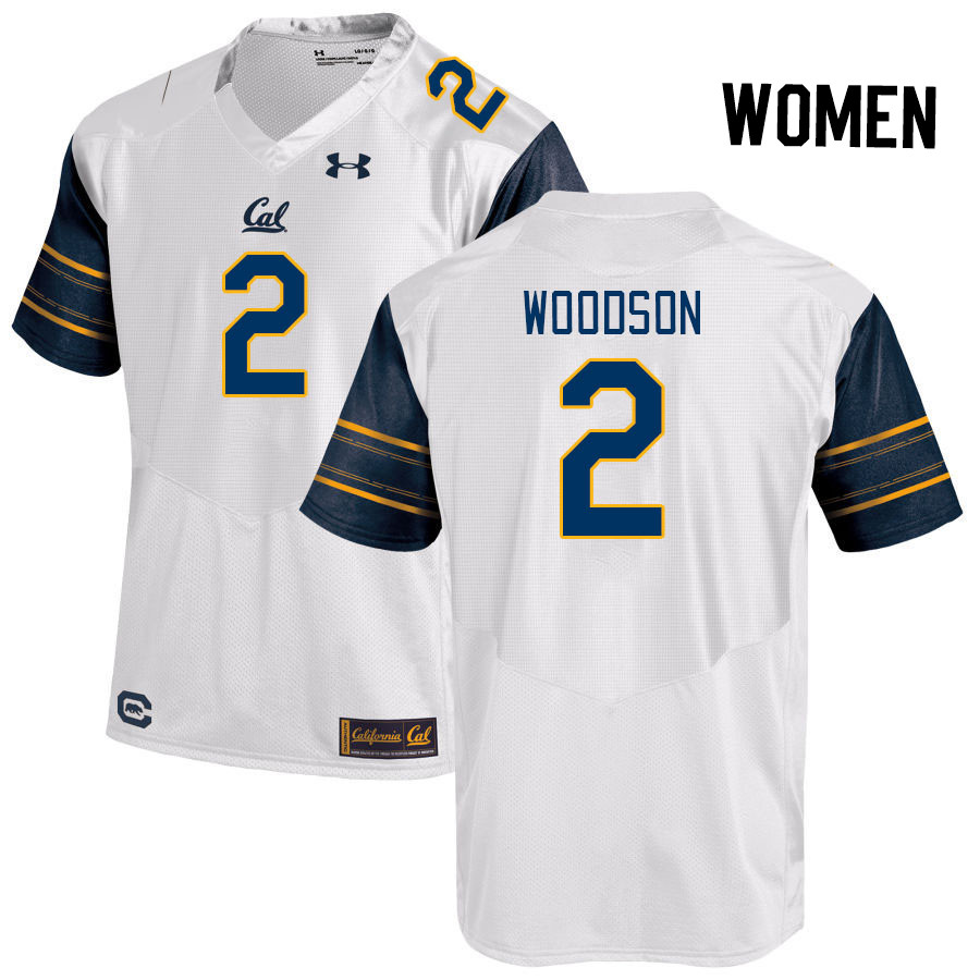Women #2 Craig Woodson California Golden Bears College Football Jerseys Stitched Sale-White - Click Image to Close